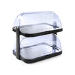 Set 2 tavi servire suprapuse pe 2 nivele cu 4 elementi racire si capace rolltop, Hendi, 44x32x(H)44 mm.