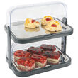 Set 2 tavi servire suprapuse pe 2 nivele cu 4 elementi racire si capace rolltop, Hendi, 44x32x(H)44 mm.