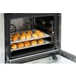 Cuptor convectie Hendi H90, 4 tavi 438x315 mm incluse, 2 elemente incalzire, 2 ventilatoare, termostat reglabil 50-300 gr C, timer 0-120 min, 2670 W, 595x595x(H)570 mm
