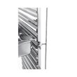 Carucior pentru debarasare tavi, cu roti, capacitate dubla 2 x 15 tavi GN 1/1 (530x325 mm), Hendi, compact, din inox, 798x610x(H)1710mm