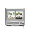 Vitrina rece pt prezentare, 120 lt, interval temp. 2-6 gr C, 160 W, corp inox, ARKTIC by Hendi, 707x570x(H)680mm, Clasa energetica B