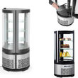 Vitrina frigorifica de prezentare interval temp. -2/8 C, 210 W, corp inox, ARKTIC by Hendi, 480x(H)1030 mm, 100 L, Clasa energetica C