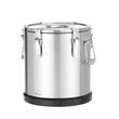 Container pentru transport alimentar, izolat din inox, Kitchen Line, HENDI, 22L, Argintiu, ø330x(H)370mm