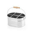 Set rustic tacamuri si servetele, Hendi, tip galeata, 245x167x(H)132, otel galvanizat