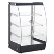 Vitrina neutra de prezentare profesionala Hendi 75 L, 3 rafturi reglabile pe inaltime, Inox 415x390x(H)716 mm