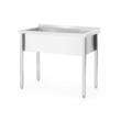 Masa co o singura chiuveta Budget Line 1000x600x850 mm s.s.
