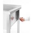 Masa cu o singura chiuveta Budget Line 800x600x850 mm s.s.