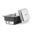 Chafing dish electric Gastronorm GN 1/1, termostat 0-85 gr C, 9 lt, 573x348x(H)284 mm, Hendi Tellano