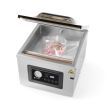 Aparat profesional de vidat cu camera 1000 W, banda sigilare 410 mm, latime 3 mm, timp si ciclu de sigilare ajustabile, Inox, display digital, Hendi Profi Line,  505x567x(h)465 mm