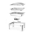 Chafing dish GN 1/1 finisaj satinat, 9 lt, 570x430x(H)290 mm