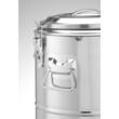 Container transport alimente, HENDI, 19L, inox, V, Ø350x(H)400mm