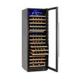 Dulap frigorific pentru vin cu reglare temperatura in 2 zone, 160 sticle,Hendi, 447 litri, 220-240V/90W, 595x680x(H)1795 mm