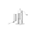 Aparat umplut carnati profesional, capacitate 5 kg, Hendi Profi Line, inox, 4 palnii incluse