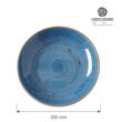 Bol de mica adancime albastru, 250 mm