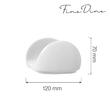 Поставка за салфетки Fine Dine, Bianco, 115x60x(H)70 mm