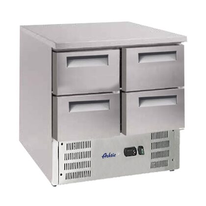 Blat frigorific cu 4 sertare si unitate inferioara, Arktic, blat frigorific cu 4 sertare, 247L, 900x700x(H)850mm