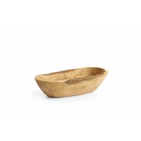 Bol din lemn de maslin alungit, HENDI, 205x95x(H)50mm