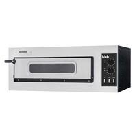 Cuptor pizza basic 1/50 vetro, Prismafood, 400V/4000W, 915x621x(H)357mm