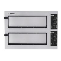 Фурна за пица basic 2/50 vetro, Prismafood, 400В/6000Вт, 915x621x(H)527мм
