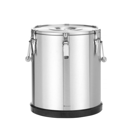 Container pentru transport alimentar,izolat din inox, 36 litri