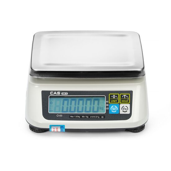 Cantar cu certificare, CAS, 2 KG,  250x280x(H)112mm