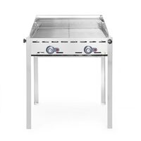Grill Green Fire cu doua arzatoare Hendi ,cu doua gratare barbecue, Gn1/1 din otel inoxidabil, 740x612x(H)825