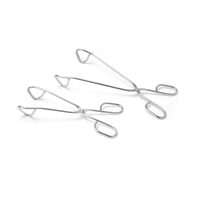 Извити щипки за сервиране Hendi - 1 в кутия - 240 мм - неръждаема стомана