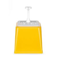 Dispenser de sos cu pompa,Hendi 2.5 L, galben, 230x210x(H)250 mm