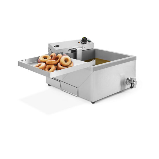 Friteuza electrica  pentru gogosi, 12L, 3500W, 630x860x(h)360mm
