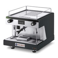 Професионална еспресо машина Hendi Top Line BY WEGA 2900 W Черна 530x555x(H)515 mm електронно управление програмиране до 4 кафета на група