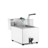 Friteuza XL, Profi Line cu robinet de scurgere, 10L, 400V / 6600W, 302x687x(H)375 mm 