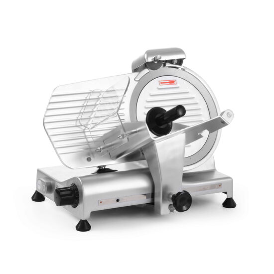 Feliator electric profesional, diametru lama taiere 25 cm, grosime reglabila 0-12 mm, Hendi Profi Line 250, corp aluminiu, 320 W
