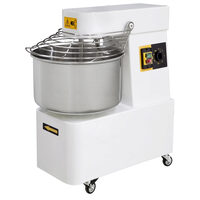 Malaxor profesional spirala 2 viteze echipat cu roti pivotante vas capac si spirala din inox 18/10 Hendi 48 litri 1500 W, capacitate maxima incarcare, 42 Kg, productivitate 128 Kg 480x805x(H)870 mm