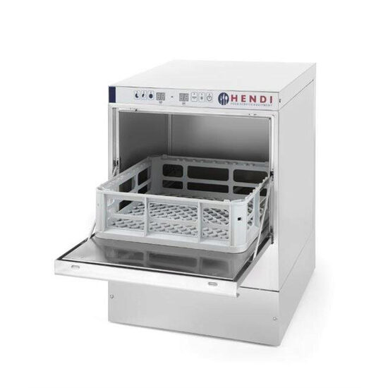 Професионална съдомиялна 40 x 40 Hendi Inox 3 цикъла на измиване 470x510(+320)x(H)710 mm 2.8 kW
