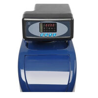 Sistem automat de dedurizare a apei prin ionizare, Albastru, debit apa 5 l/min, cu panou control digital, Hendi, rezervor regenerare 7,7 kg, 206x380x(H)480 mm