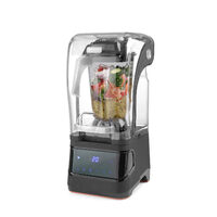Blender profesional, capac protectie fonica, digital, cana policarbonat 2.5 lt, Hendi, viteza max 24800 rpm, 252x258x(H)547 mm