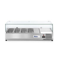 Vitrina prezentare Hendi, interval temp. -2/8?C, 180W, corp inox, ARKTIC by Hendi, 1205x395x(H)430, 4 vase  GN 1/3