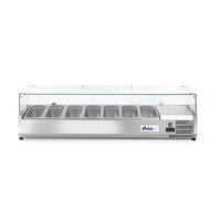 Vitrina prezentare Hendi, interval temp. -2/8?C, 180W, corp inox, ARKTIC by Hendi, 1605x395x(H)430 mm, 7 vase  GN 1/3