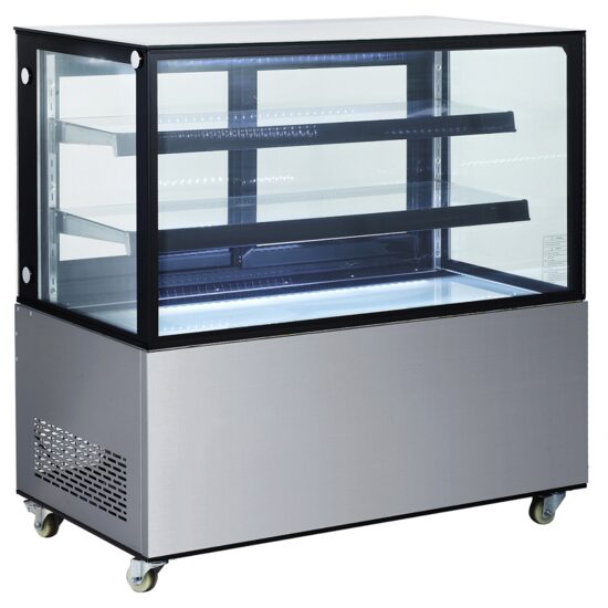 Vitrina frigorifica de prezentare interval temp. 2/6?C, corp inox, 510 litri, 490 W ARKTIC by Hendi, 1515x675x(H)1210 mm, Clasa energetica C