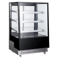 Vitrina frigorifica de prezentare interval temp. 2/6?C, 490 W corp inox, ARKTIC by Hendi, 900x805x(H)1445, 500 Litri, Clasa energetica C