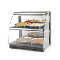 Vitrina calda de prezentare tip GN 1/2 interval temp. 30/90?C 560 W, ARKTIC by Hendi, 650x467x(H)630 mm