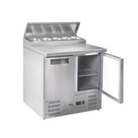 Masa rece cu 2 usi  cu suprastructura,Hendi 900x695x(H)955 mm