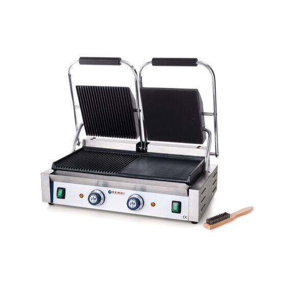 Contact grill - versiune dubla - stanga - neted si dreapta - striat