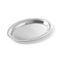 Tava servire ovala, Hendi, inox, ovala 265x195 mm
