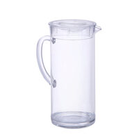 Carafa suc Hendi, cu capac, plastic transparent SAN, 2 l, 12x25 cm