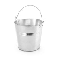 Cos servire rustic, tip galeata, Hendi, otel galvanizat, 100x(H)90