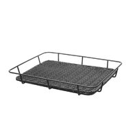Cos servire pentru paine cu suport metalic Hendi, 400x300x(H)50 mm, Negru