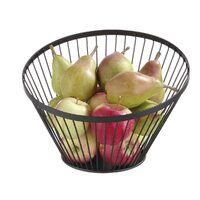 Cos negru pentru fructe, Hendi, Inox, 300x(H)250 mm