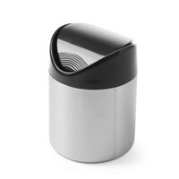 Cos Hendi pentru gunoi masa, otel inoxidabil cu capac din plastic negru