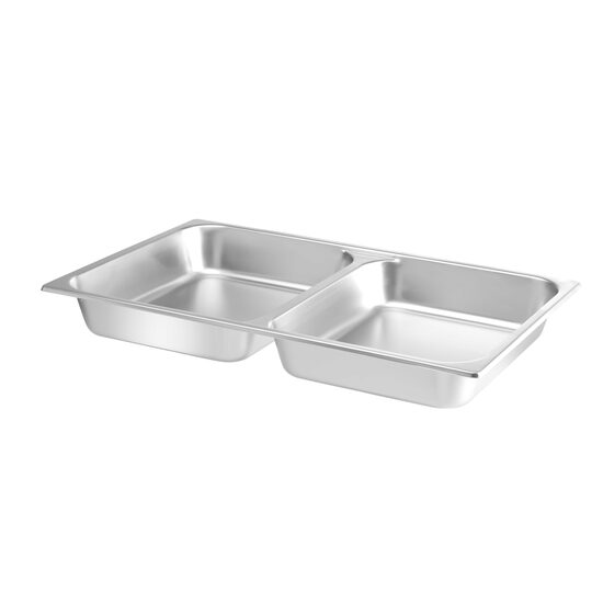 Гастронорм тава GN 1/1 с 2 отделения, Hendi, Inox, 7.5 литра, 530x325x(h)65 mm
